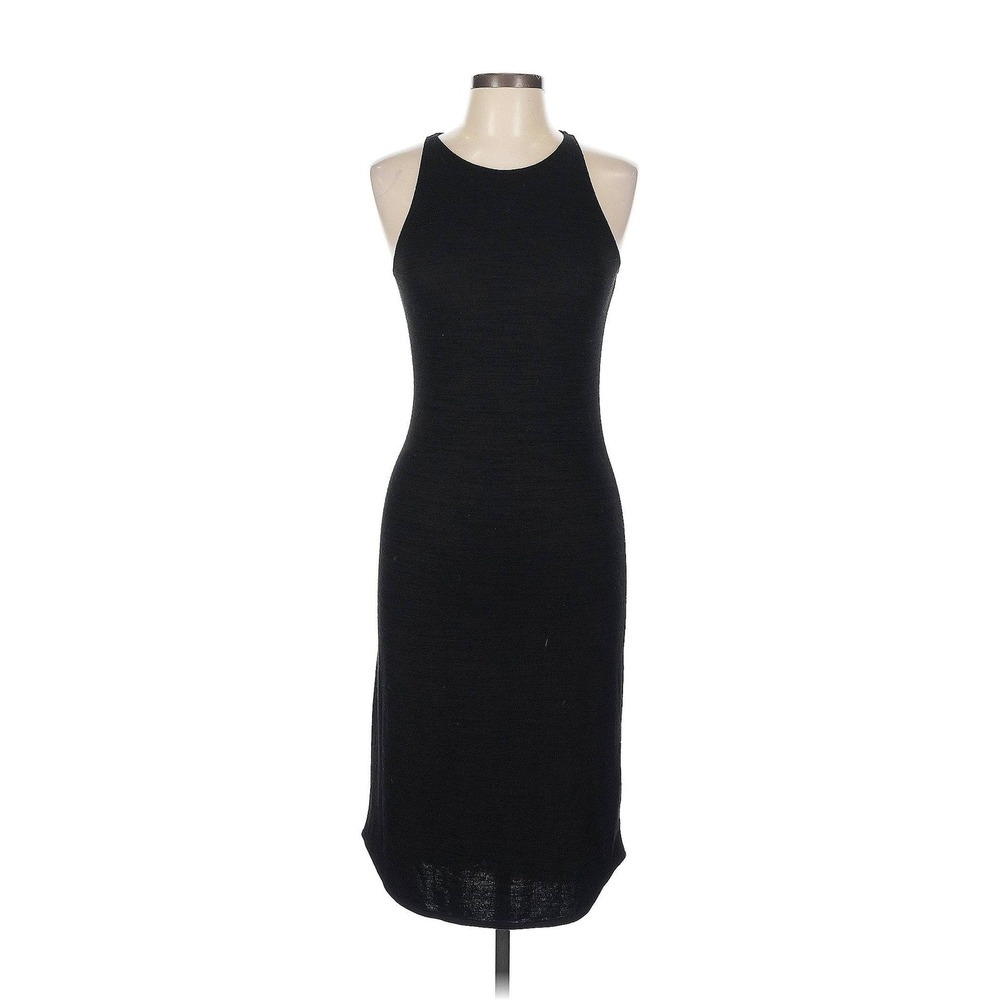 Wilfred Free Black Mock Neck Midi Dress Size M - Aritzia Contemporary